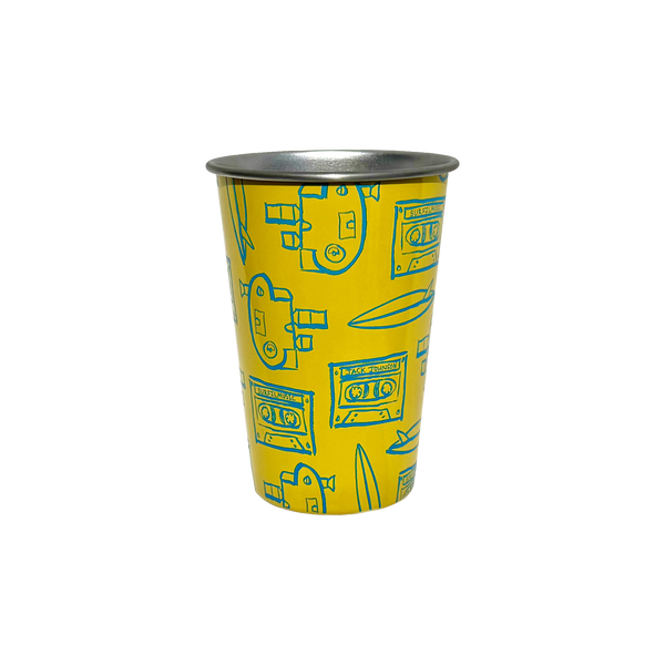 Steelys Reusable 16 Oz SURFILMMUSIC Pint Cup - Yellow