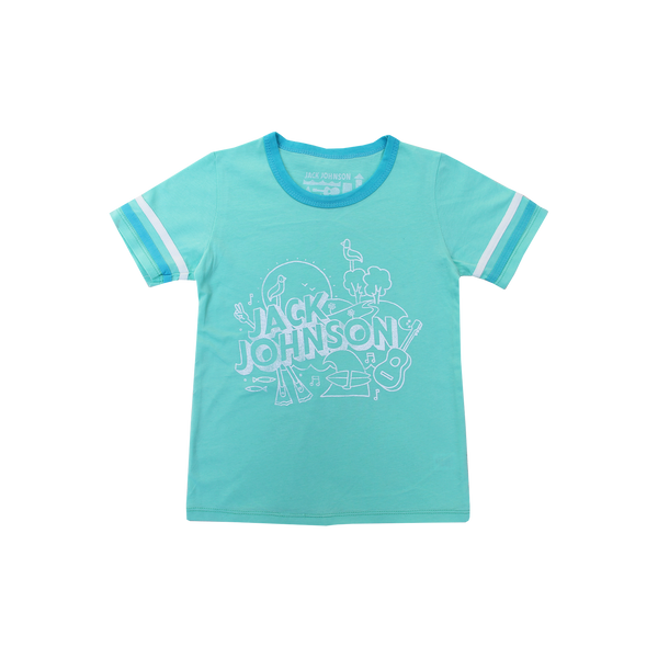 Kid's Mint Football Tee