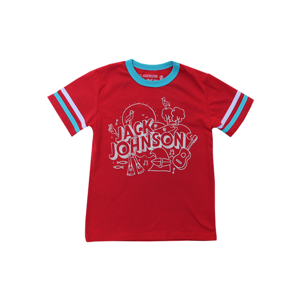 Kid's Red Football Tee