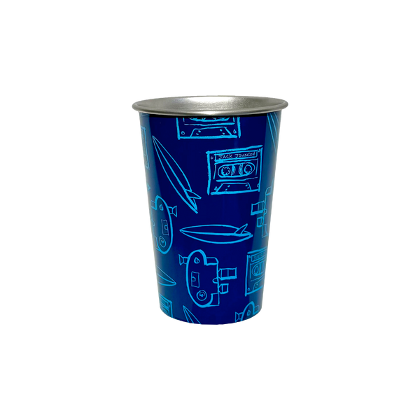 Steelys Reusable 16 Oz SURFILMMUSIC Pint Cup - Blue