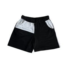 SUAY Upcycled Men's Shorts - Block Grey & Black