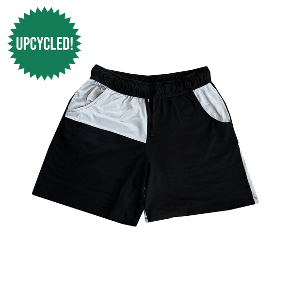 SUAY Upcycled Men's Shorts - Block Grey & Black