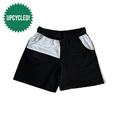 SUAY Upcycled Men's Shorts - Block Grey & Black
