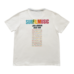 SURFILMUSIC Women's Tour Tee - Coconut Milk